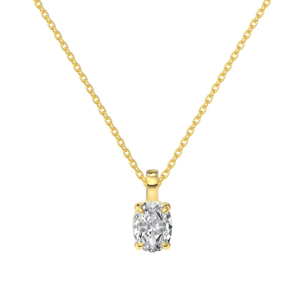 S925 sterling silver, single zircon dianty necklace