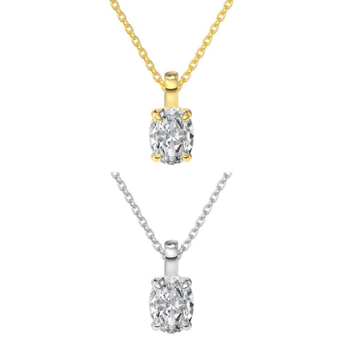 S925 sterling silver, single zircon dianty necklace